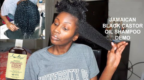 Shine A Light 100%Pure Jamaican Black Castor Oil Shampoo Strengthen and Restore for Damaged Hair 17oz