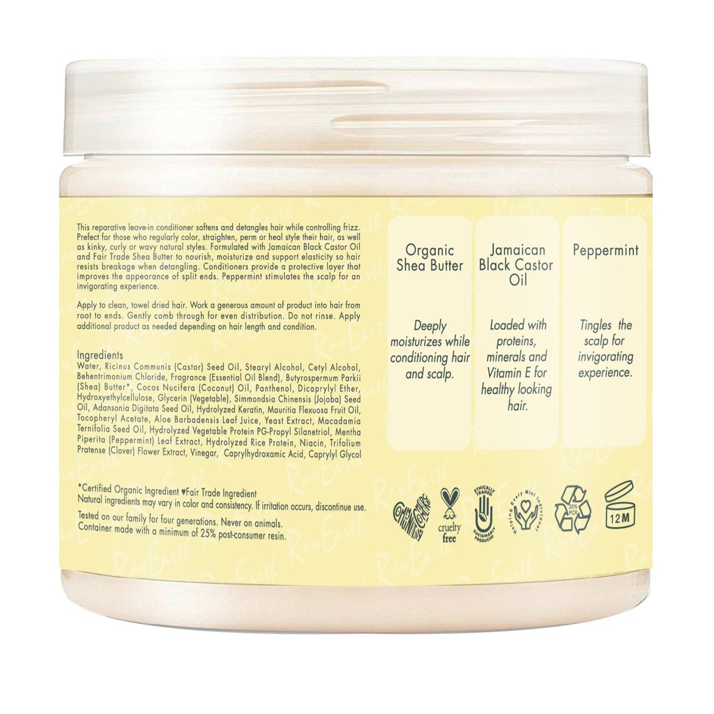 Shine A Light 100% Pure Jamaican Black Castor Oil Leave-In Conditioner Strengthen and Restore for Damaged Hair 12oz